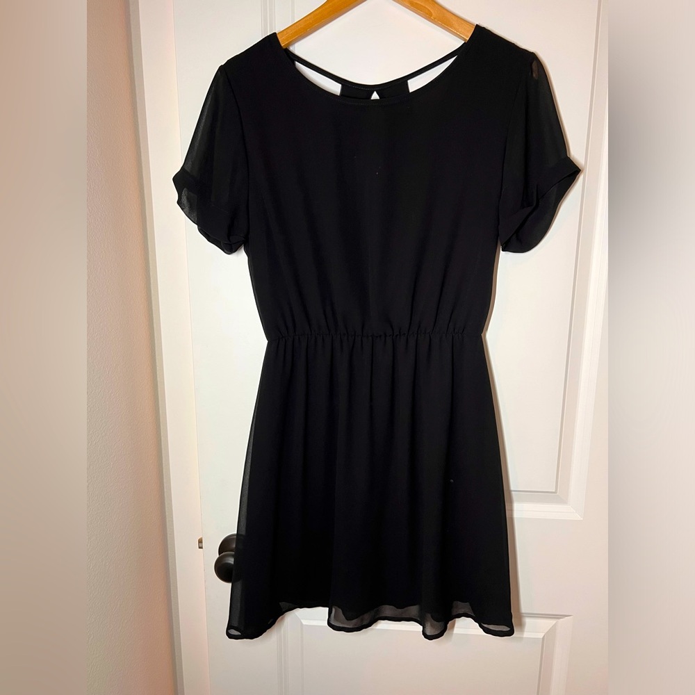 See Elle Black mini dress